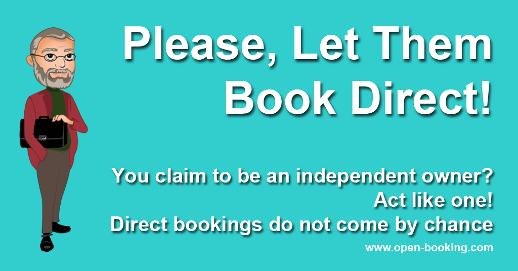 Please Let Them Book Direct!